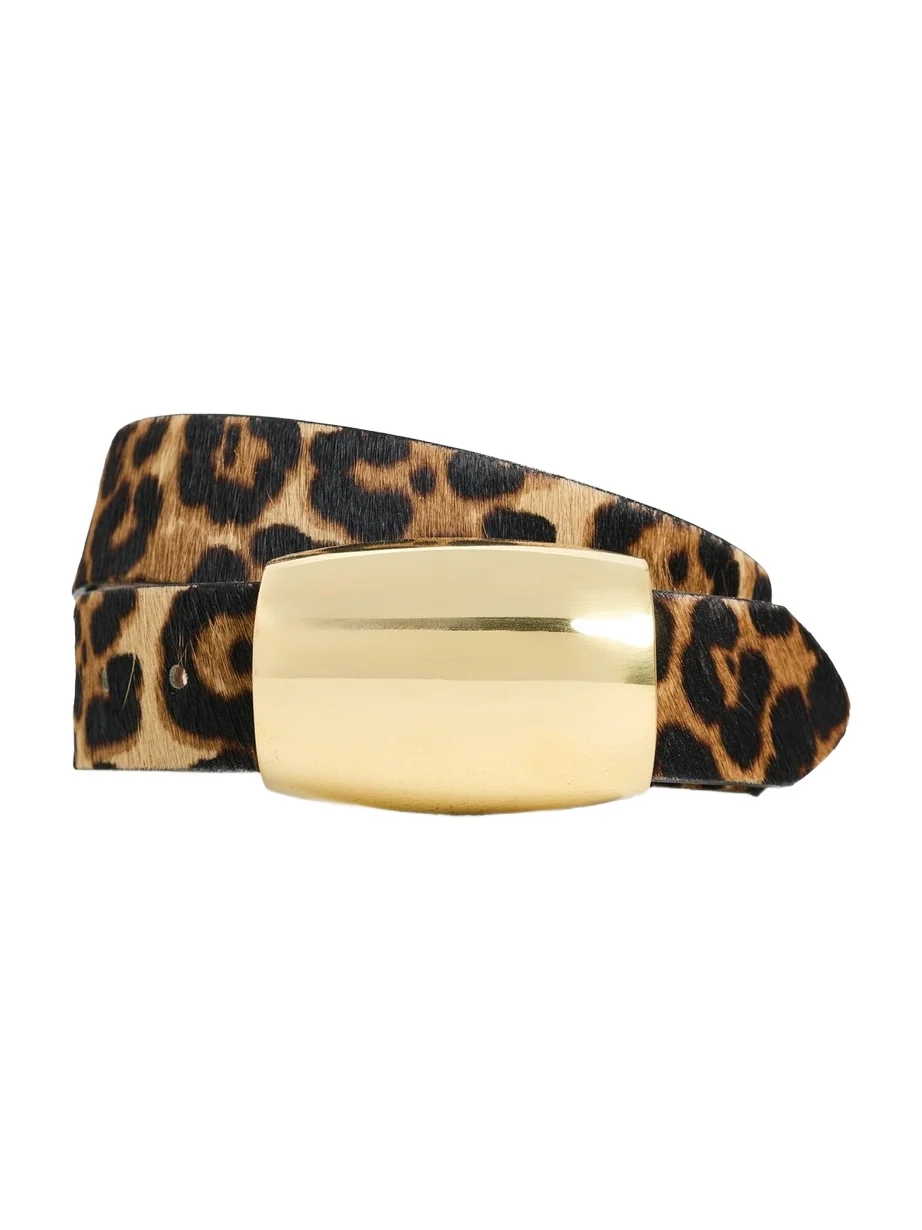 Milou Domed Haircalf Belt Milou Domed Haircalf Belt