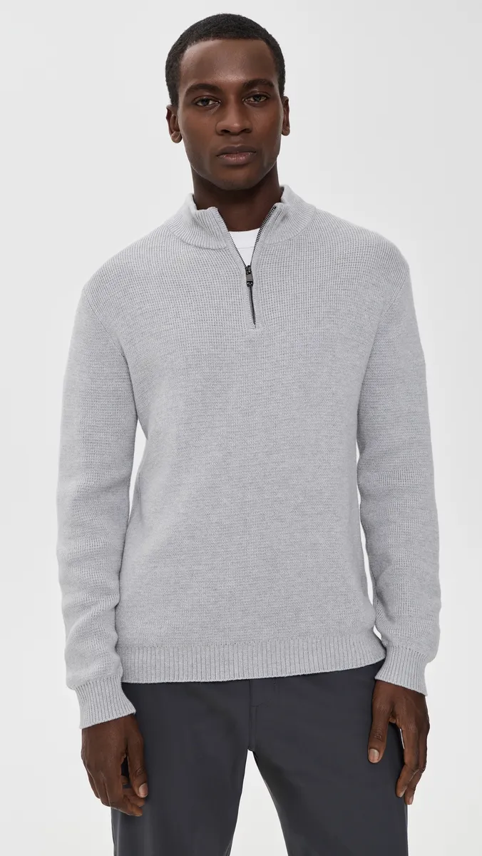Redvanly Westland Waffle Knit Quarter Zip Pullover | Thumbnail 2 Redvanly Westland Waffle Knit Quarter Zip Pullover | Thumbnail 2