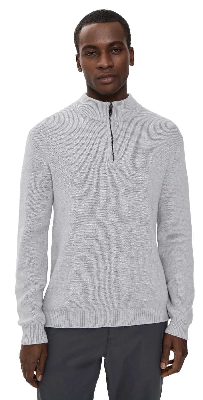 Redvanly Westland Waffle Knit Quarter Zip Pullover