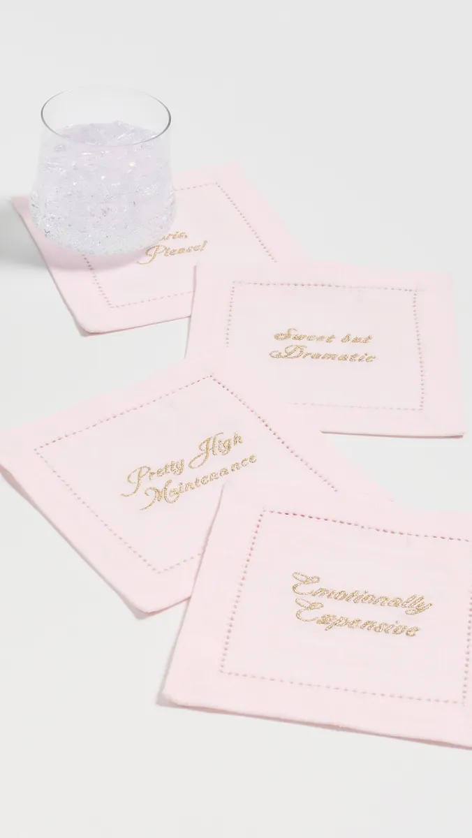 LoveShackFancy Embroidered Cocktail Napkins | Thumbnail 2 LoveShackFancy Embroidered Cocktail Napkins | Thumbnail 2
