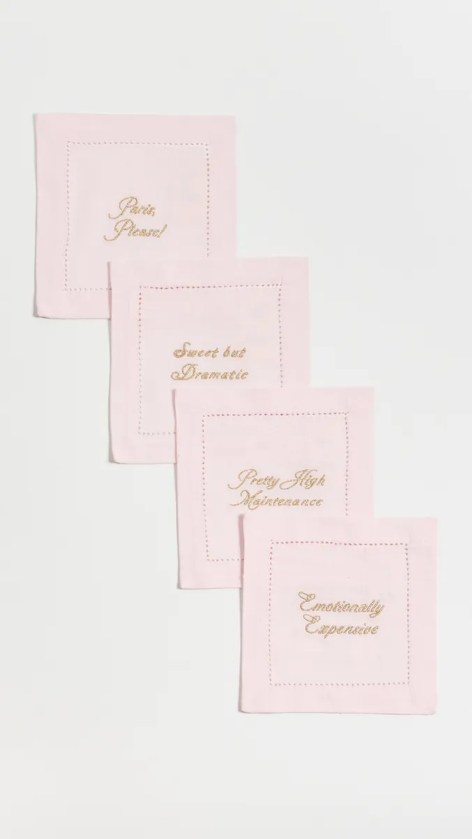 LoveShackFancy Embroidered Cocktail Napkins | Thumbnail 3 LoveShackFancy Embroidered Cocktail Napkins | Thumbnail 3