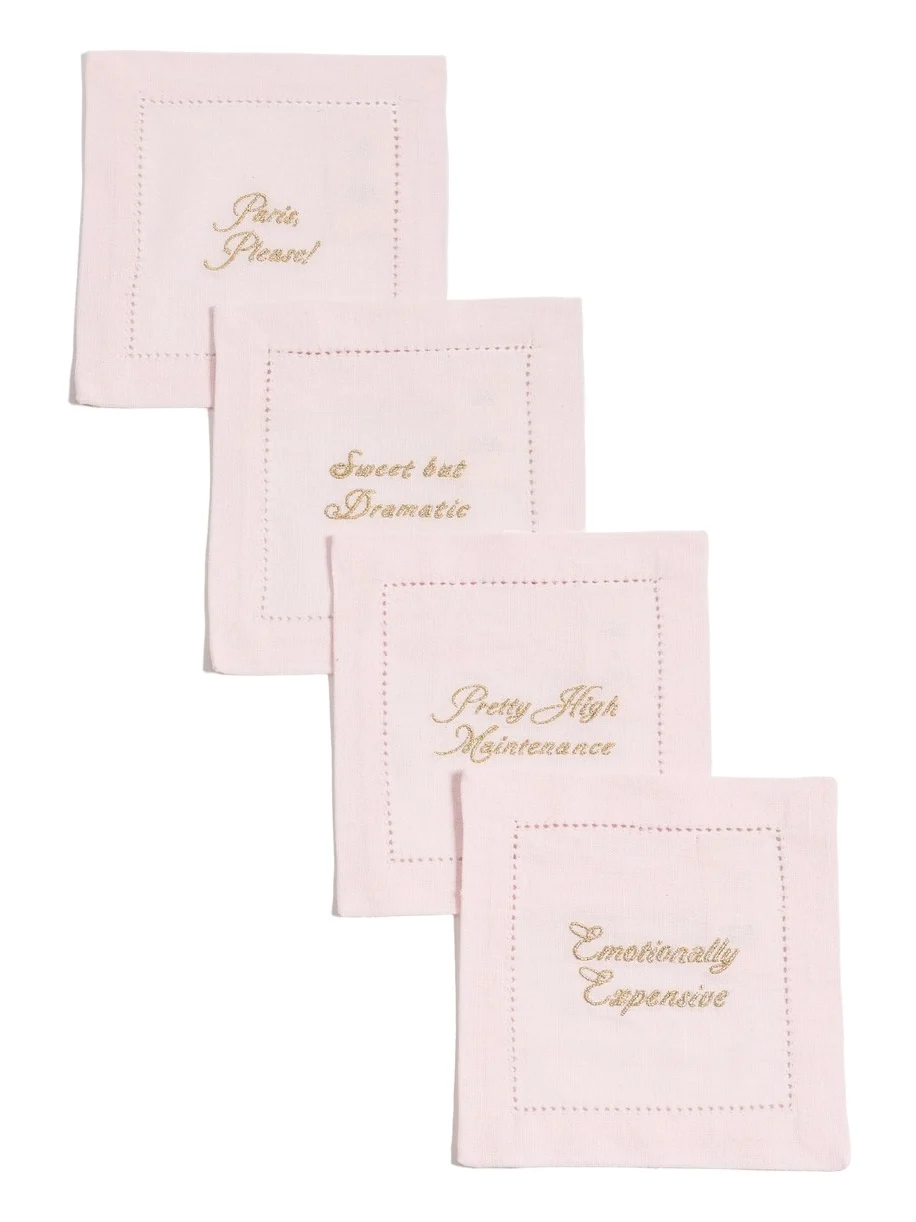 Embroidered Cocktail Napkins