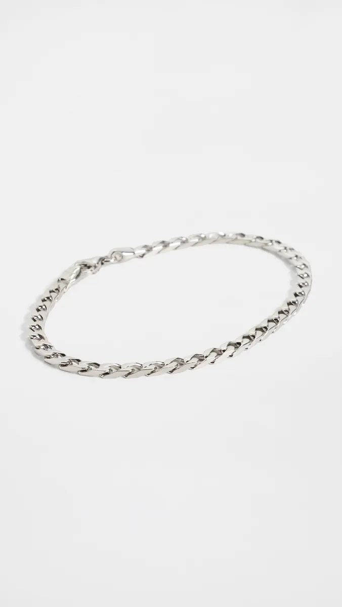 Miansai Sterling Silver Cuban Chain Bracelet 4mm | Thumbnail 2