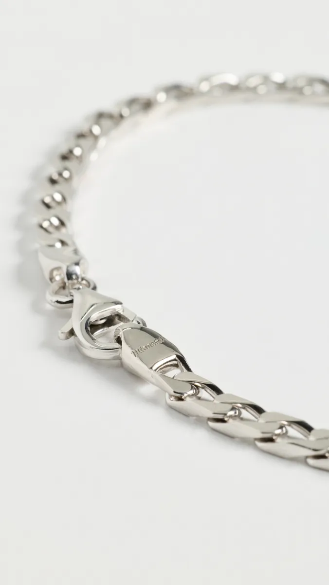 Miansai Sterling Silver Cuban Chain Bracelet 4mm | Thumbnail 4