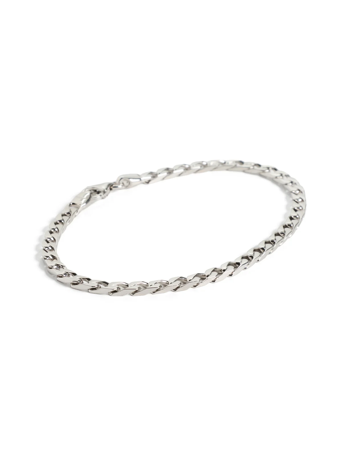 Miansai Sterling Silver Cuban Chain Bracelet 4mm
