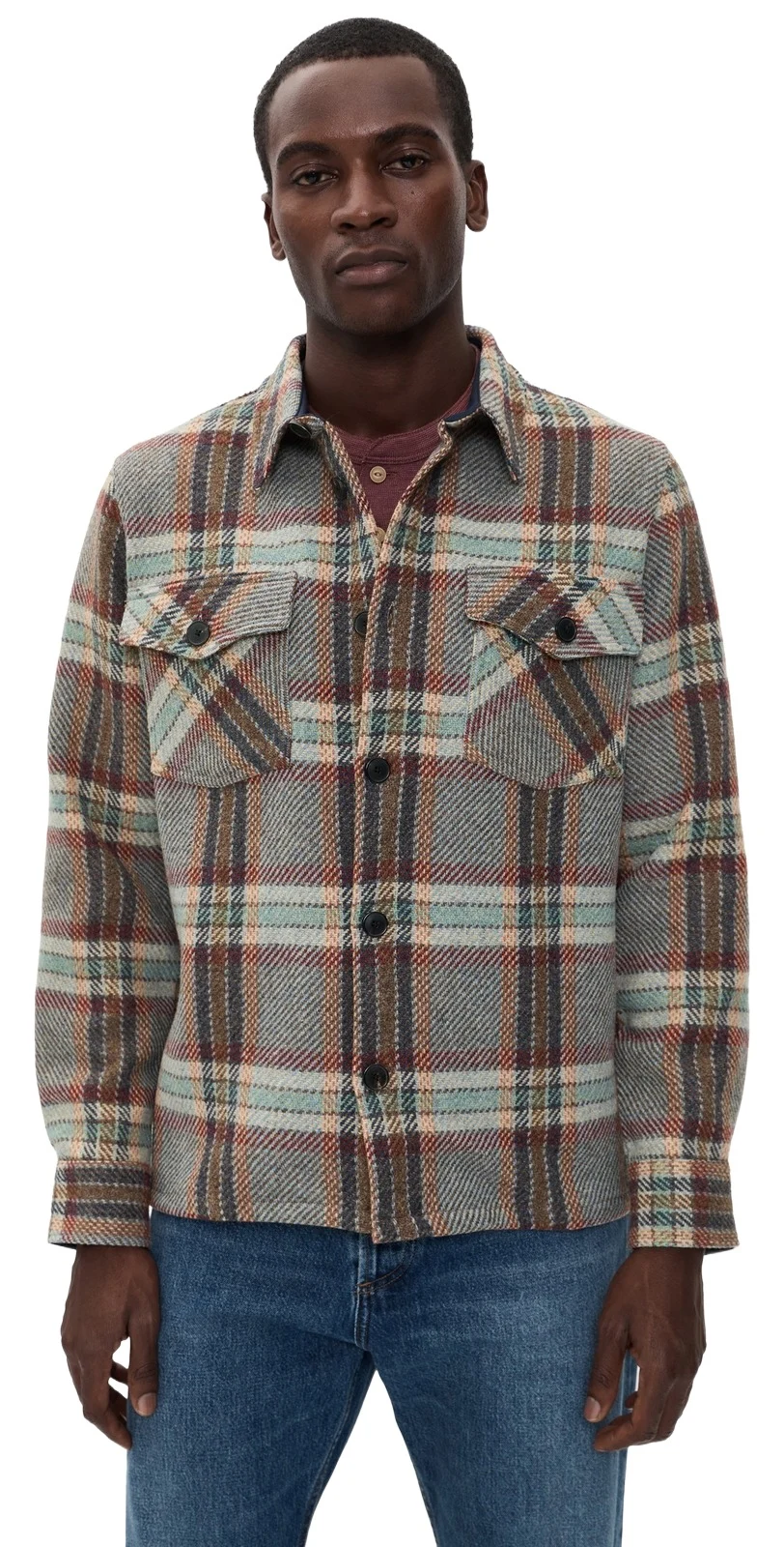 Portuguese Flannel Wool Field Plaid Shacket