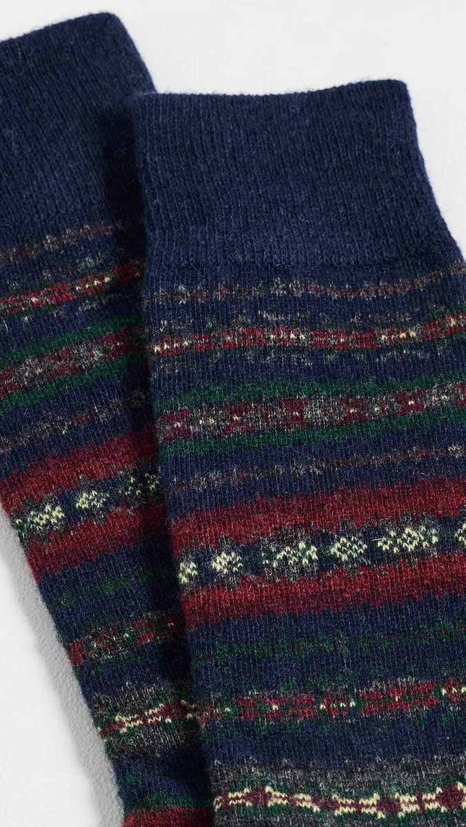 Polo Ralph Lauren Wool Fair Isle Crew Socks | Thumbnail 3 Polo Ralph Lauren Wool Fair Isle Crew Socks | Thumbnail 3