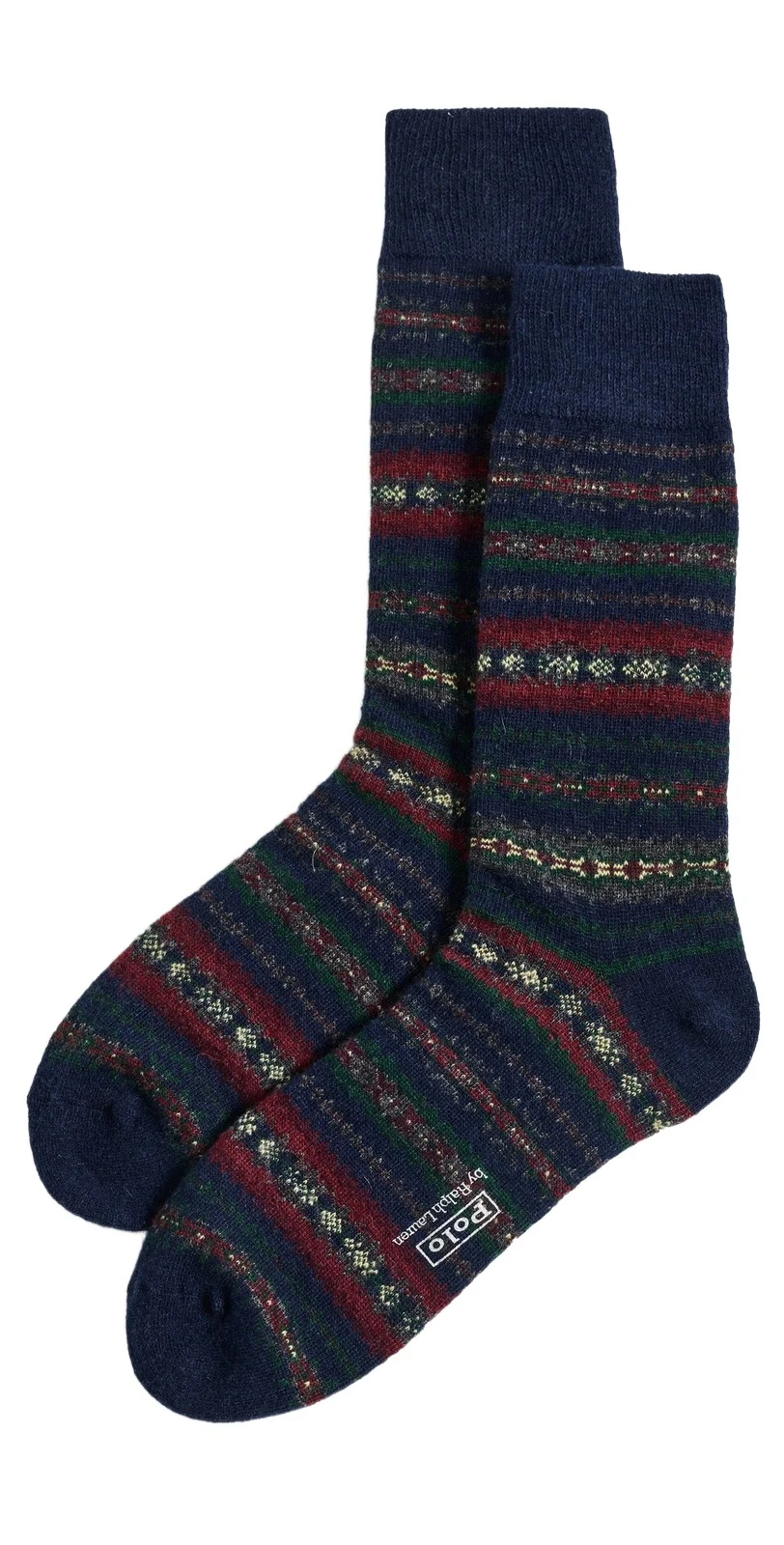 Wool Fair Isle Crew Socks Wool Fair Isle Crew Socks