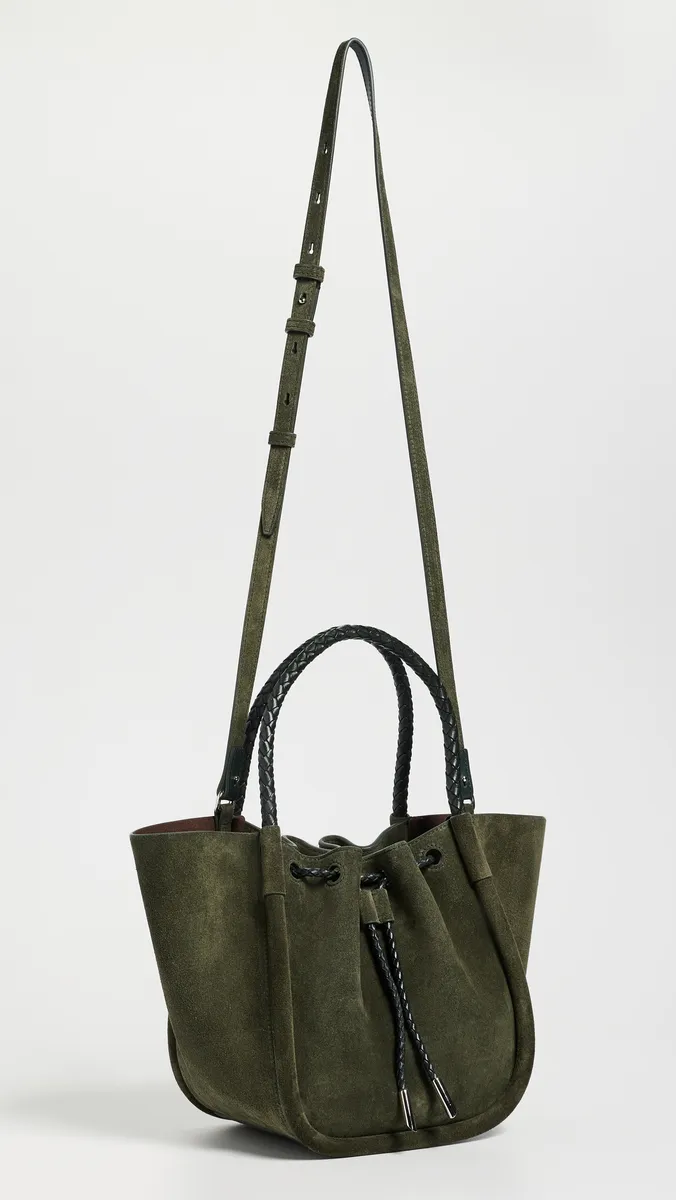 Proenza Schouler Suede and Braided Calf Small Ruched Tote | Thumbnail 4 Proenza Schouler Suede and Braided Calf Small Ruched Tote | Thumbnail 4