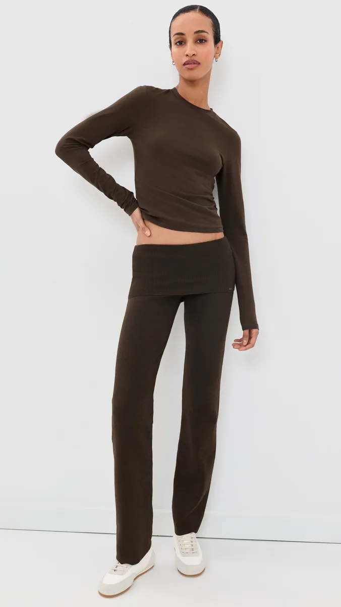 Skims Fold Over Knit Pants | Thumbnail 5 Skims Fold Over Knit Pants | Thumbnail 5