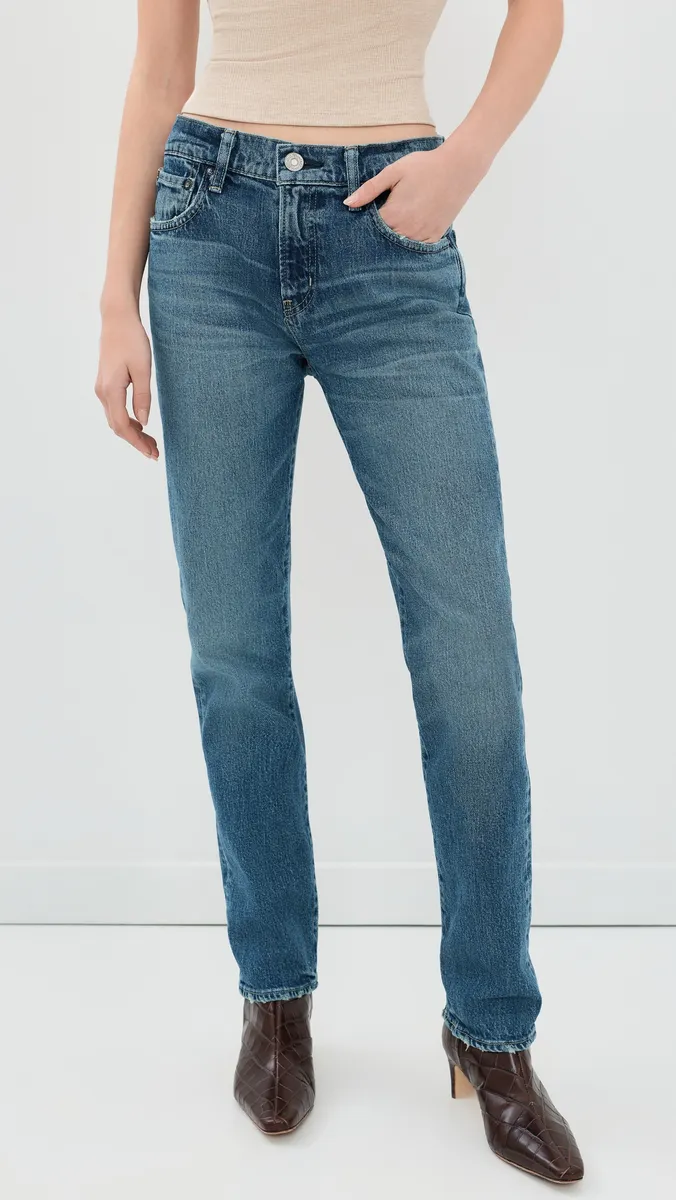 Moussy Vintage Slim Straight Jeans | Thumbnail 2 Moussy Vintage Slim Straight Jeans | Thumbnail 2