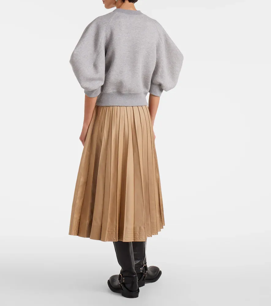 Sacai Cotton-blend jersey sweatshirt | Thumbnail 4