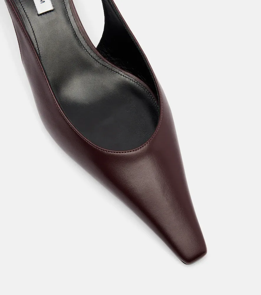 Victoria Beckham Leather slingback pumps | Thumbnail 4