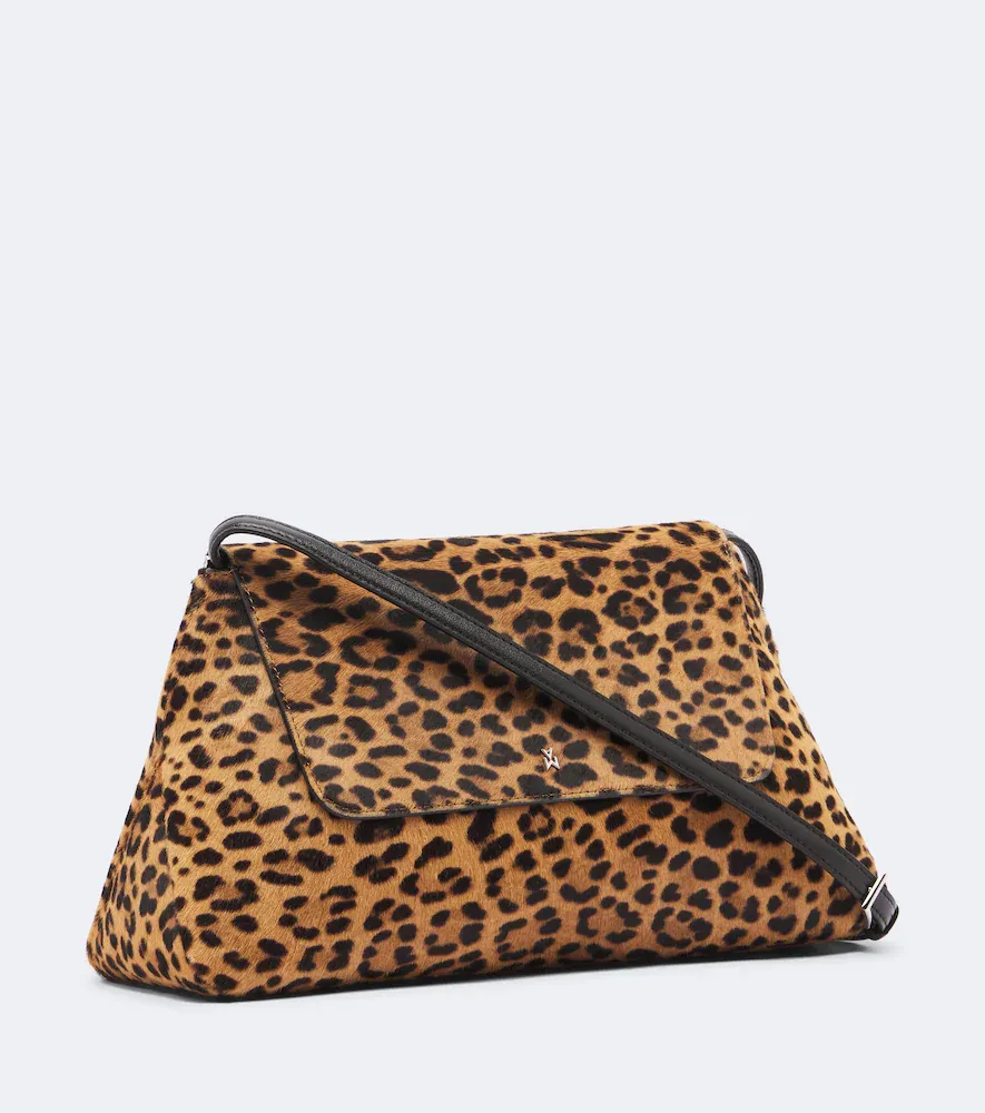 Amina Muaddi Ami leopard-print calf hair shoulder bag | Thumbnail 3 Amina Muaddi Ami leopard-print calf hair shoulder bag | Thumbnail 3