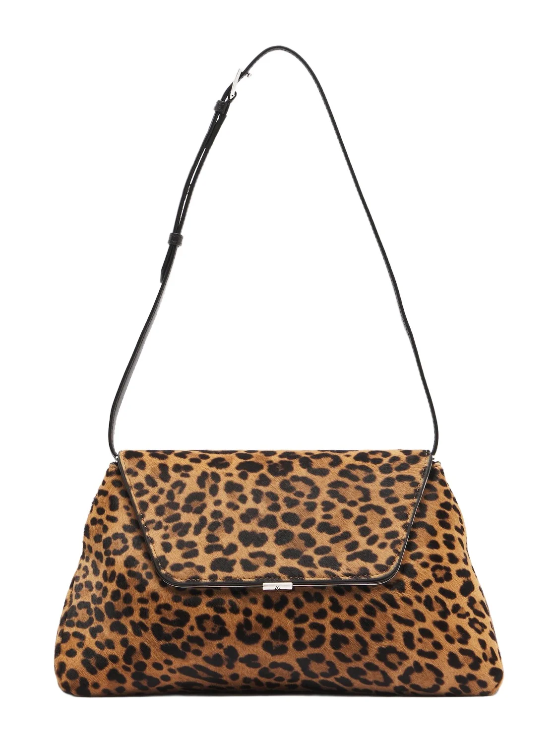 Ami leopard-print calf hair shoulder bag Ami leopard-print calf hair shoulder bag