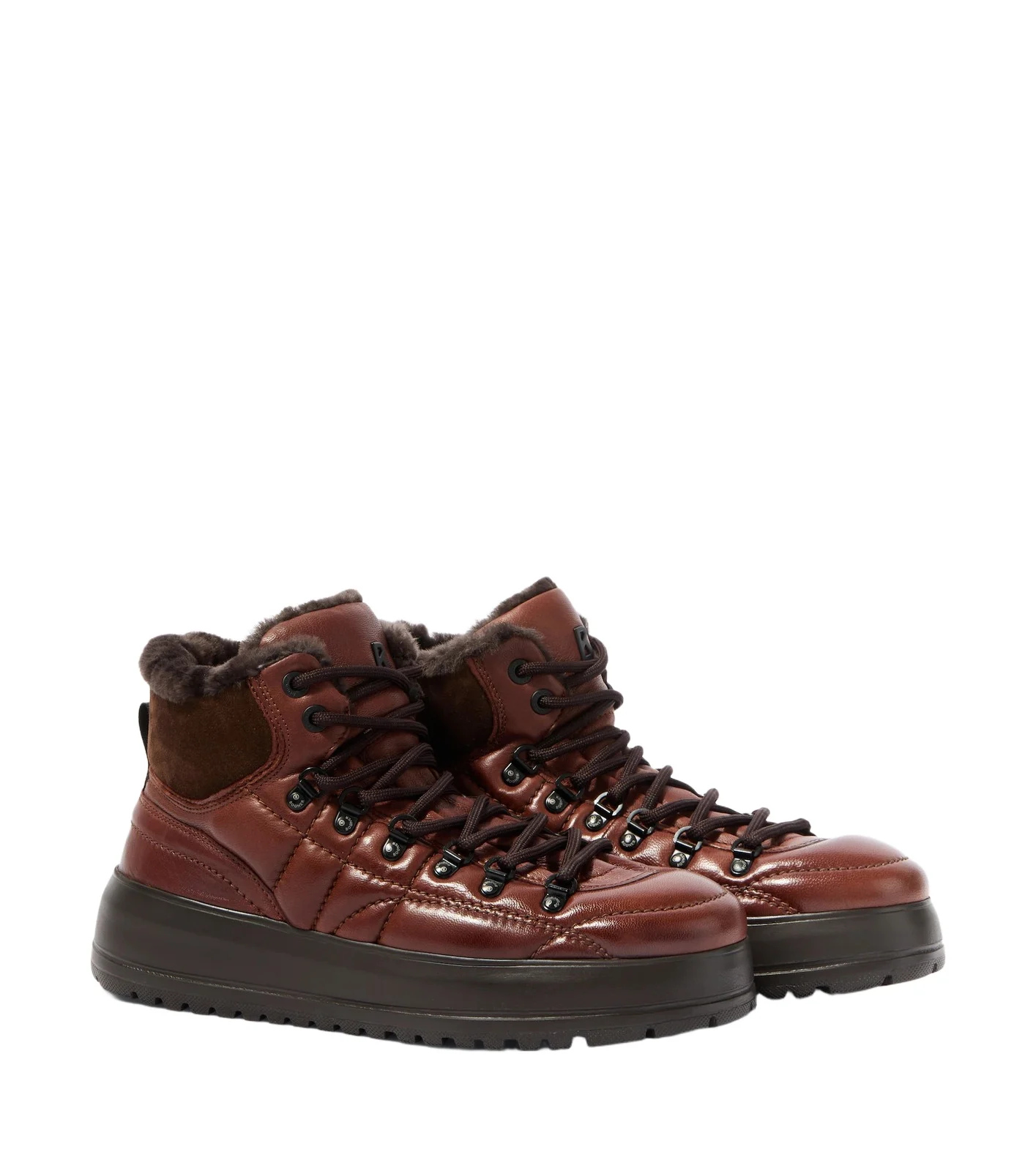 Bogner Antwerp quilted leather lace-up boots