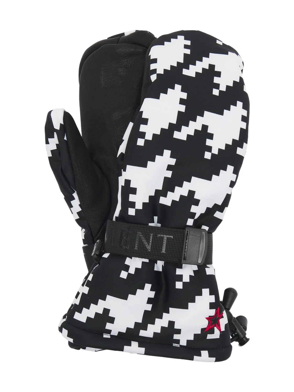 Davon leather-trimmed ski mittens Davon leather-trimmed ski mittens