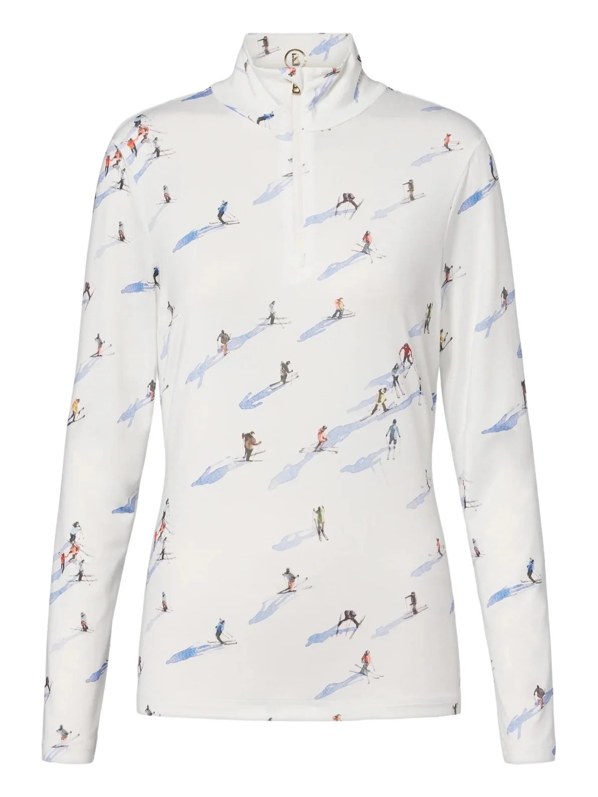 Bogner Beline printed zip-up ski top