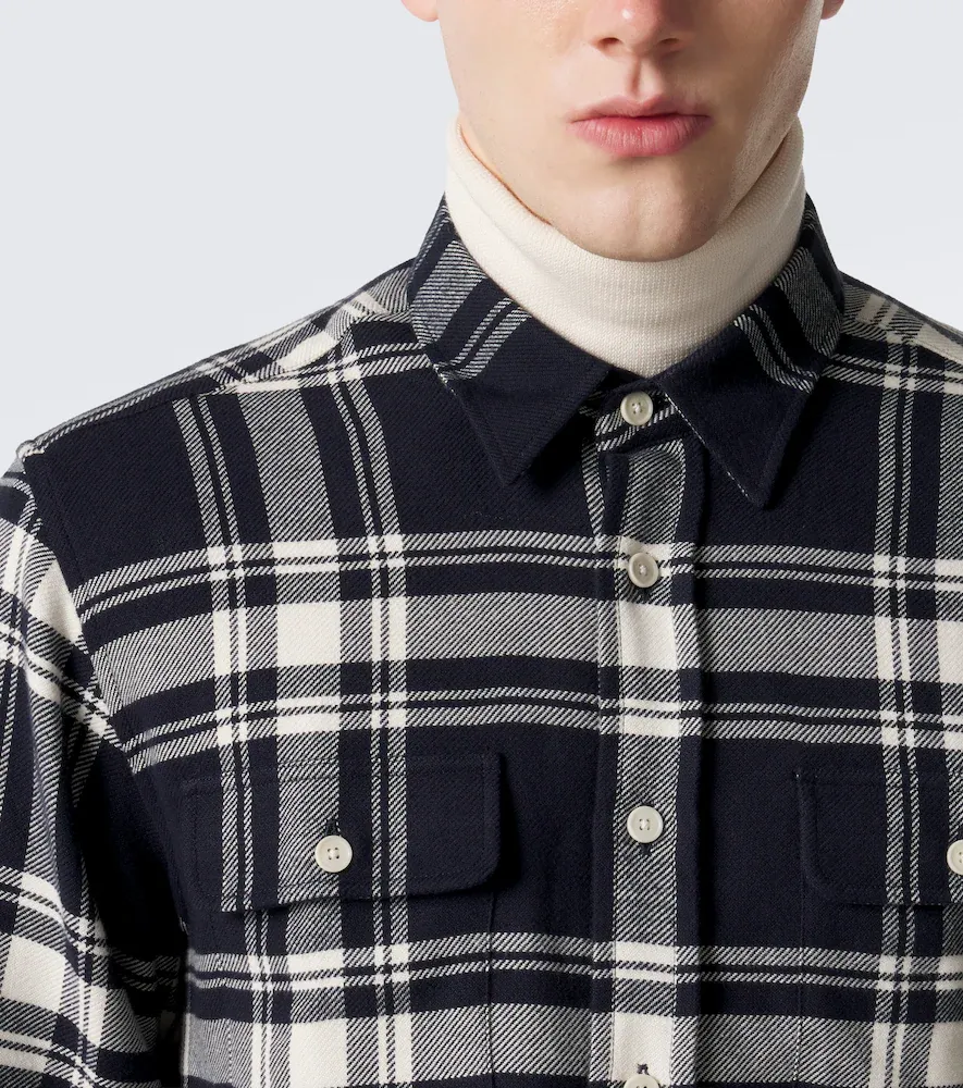 Ralph Lauren Purple Label Plaid cotton flannel shirt | Thumbnail 2