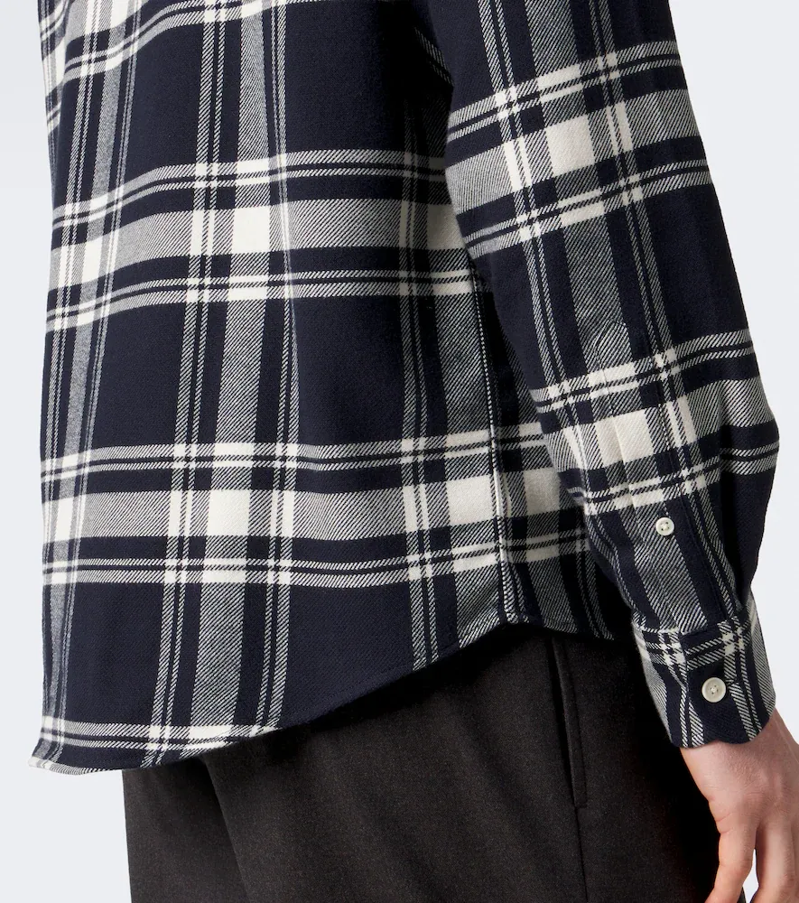 Ralph Lauren Purple Label Plaid cotton flannel shirt | Thumbnail 5