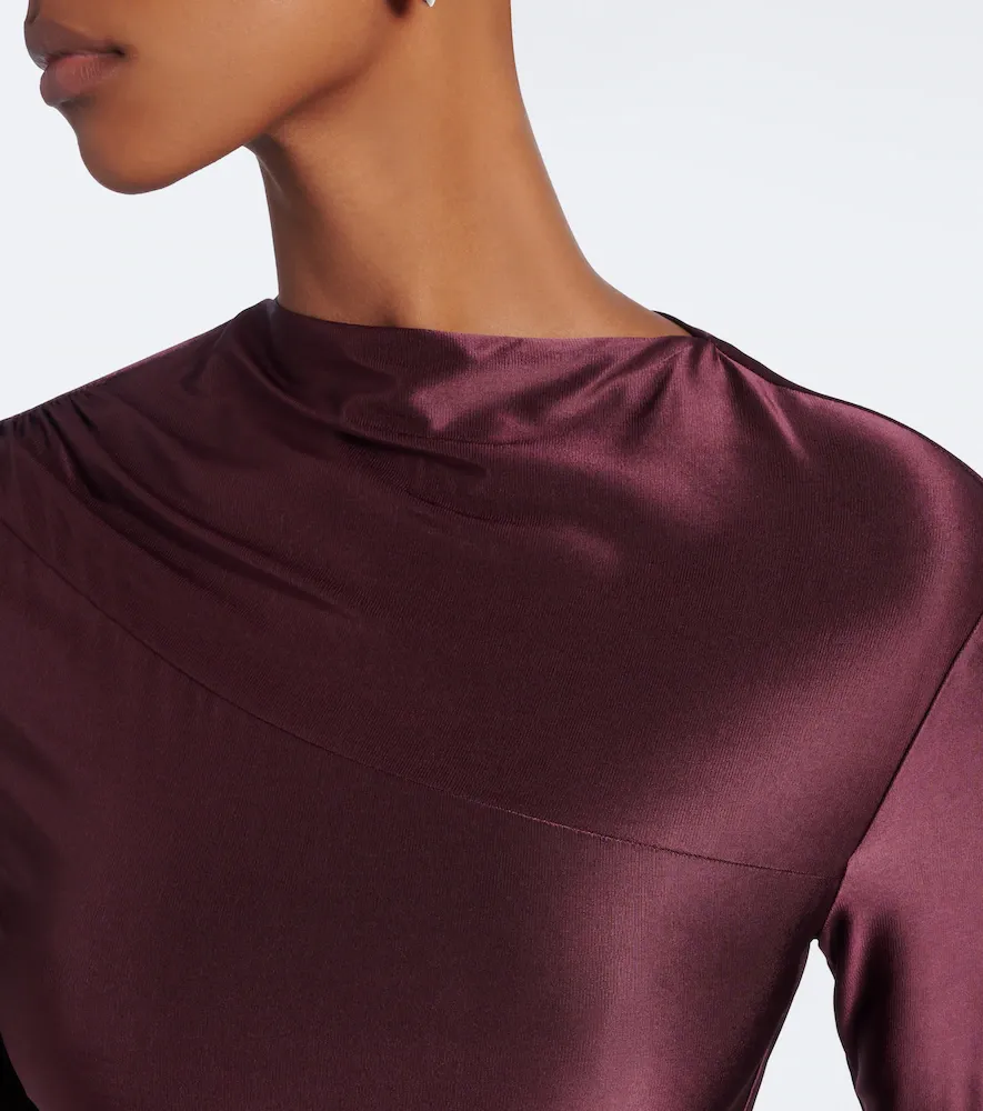Victoria Beckham Gathered jersey gown | Thumbnail 4 Victoria Beckham Gathered jersey gown | Thumbnail 4