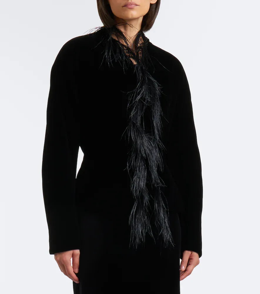 The Row Eunice feather-trimmed down jacket | Thumbnail 2 The Row Eunice feather-trimmed down jacket | Thumbnail 2