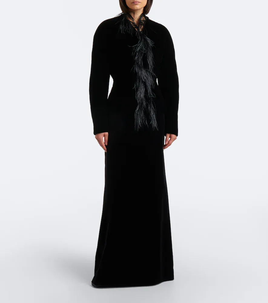 The Row Eunice feather-trimmed down jacket | Thumbnail 3 The Row Eunice feather-trimmed down jacket | Thumbnail 3