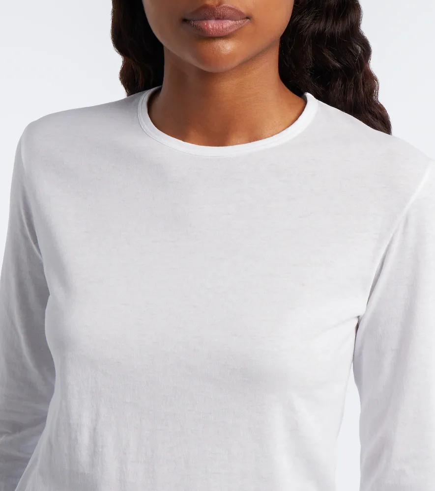 Calvin Klein Collection Gardénia cotton T-shirt | Thumbnail 5 Calvin Klein Collection Gardénia cotton T-shirt | Thumbnail 5