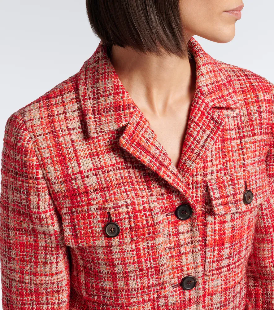 Prada Wool, cotton, and silk tweed jacket | Thumbnail 6