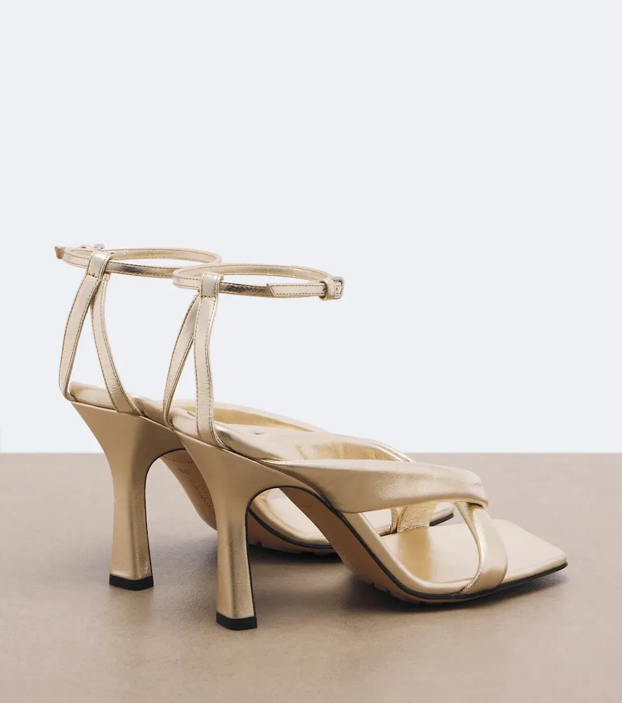 Bottega Veneta Riva metallic leather sandals | Thumbnail 2