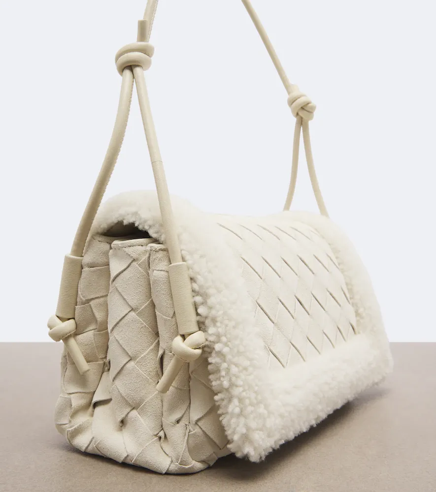 Bottega Veneta Notturno Intrecciato suede crossbody bag | Thumbnail 2