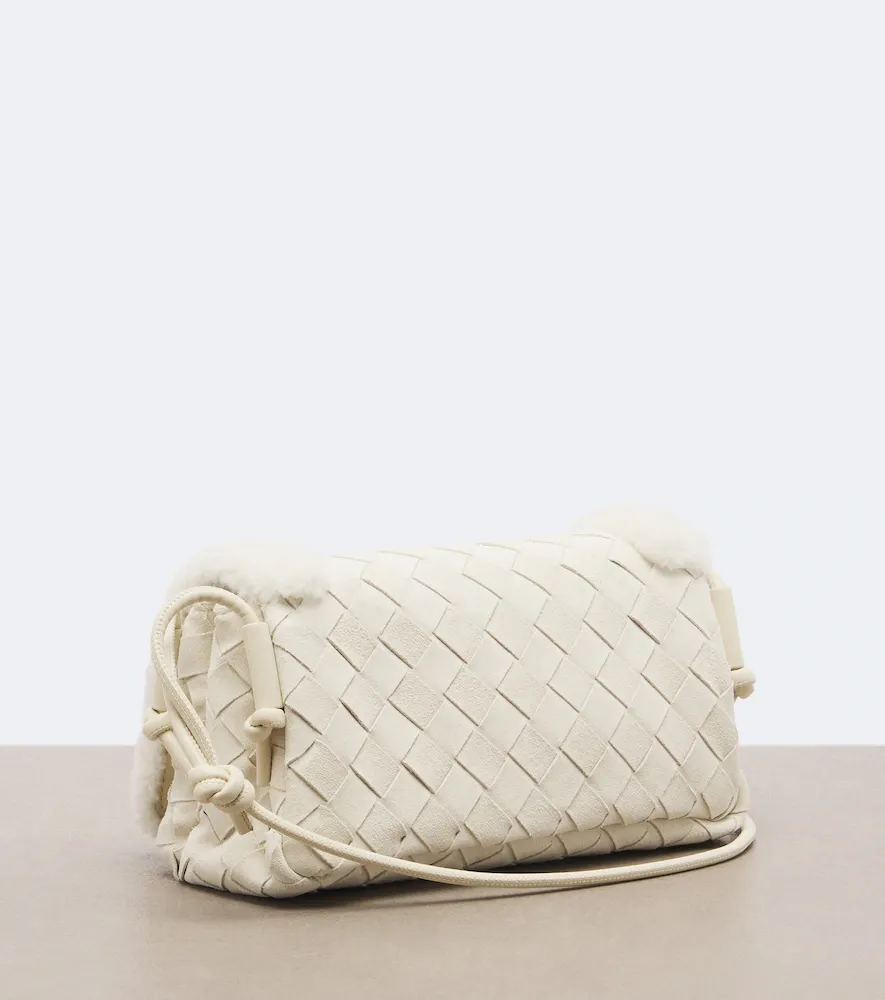 Bottega Veneta Notturno Intrecciato suede crossbody bag | Thumbnail 3