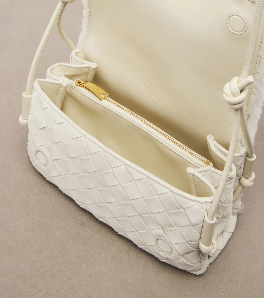 Bottega Veneta Notturno Intrecciato suede crossbody bag | Thumbnail 4