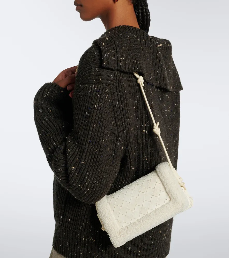 Bottega Veneta Notturno Intrecciato suede crossbody bag | Thumbnail 5