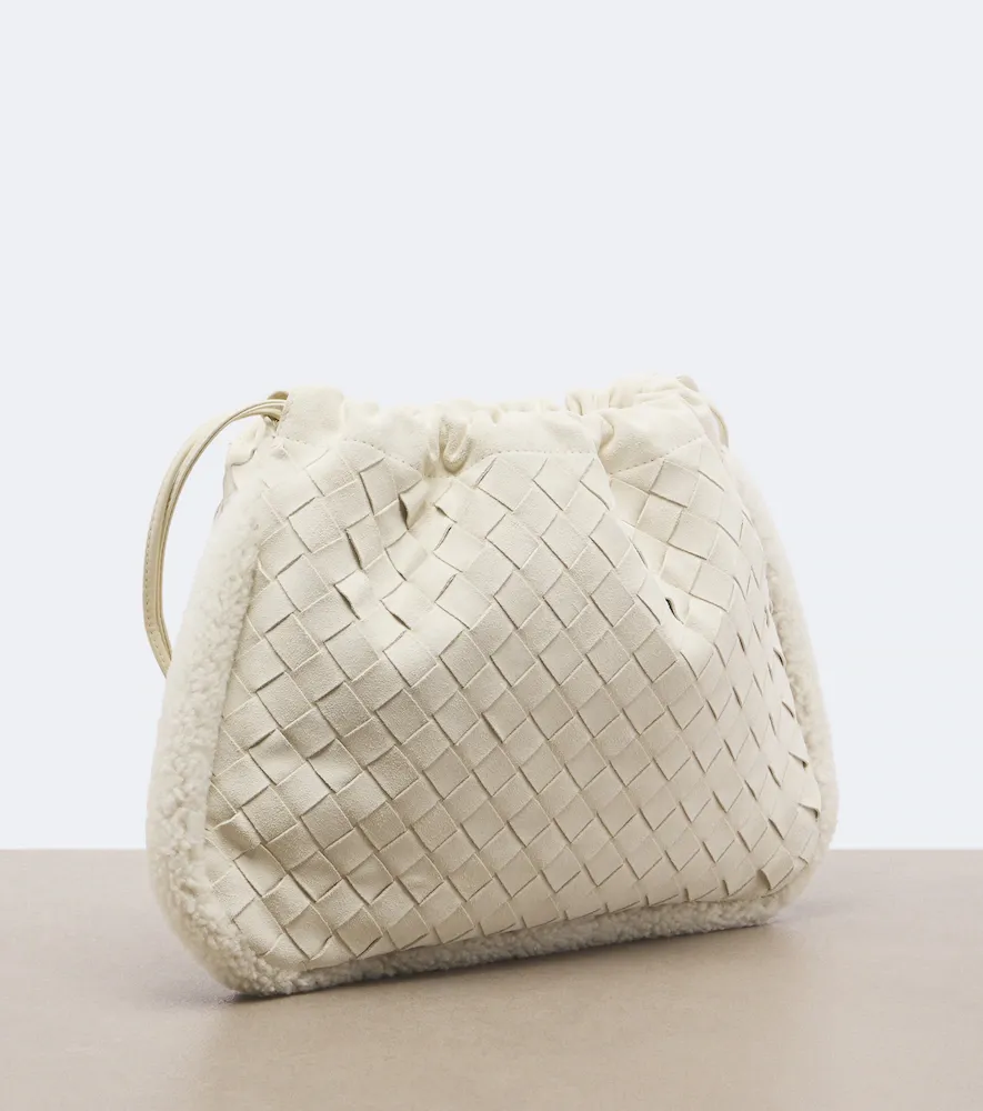 Bottega Veneta Dustbag Small shearling-trimmed suede pouch | Thumbnail 4 Bottega Veneta Dustbag Small shearling-trimmed suede pouch | Thumbnail 4