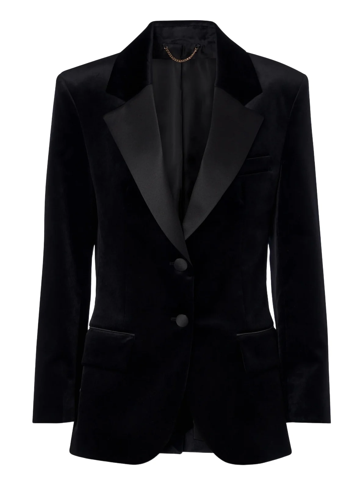 Camilla cotton-blend velvet tuxedo jacket