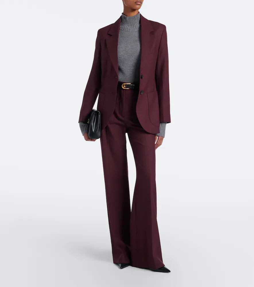 Victoria Beckham Katherine flannel blazer | Thumbnail 2 Victoria Beckham Katherine flannel blazer | Thumbnail 2