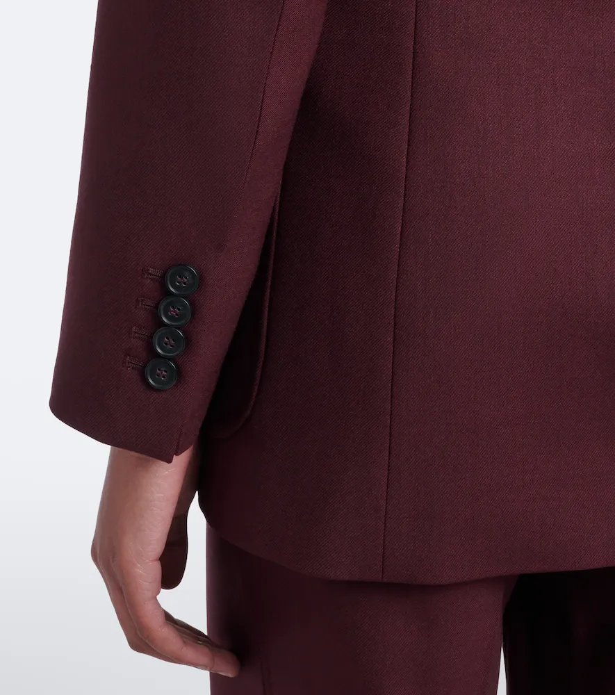 Victoria Beckham Katherine flannel blazer | Thumbnail 4 Victoria Beckham Katherine flannel blazer | Thumbnail 4