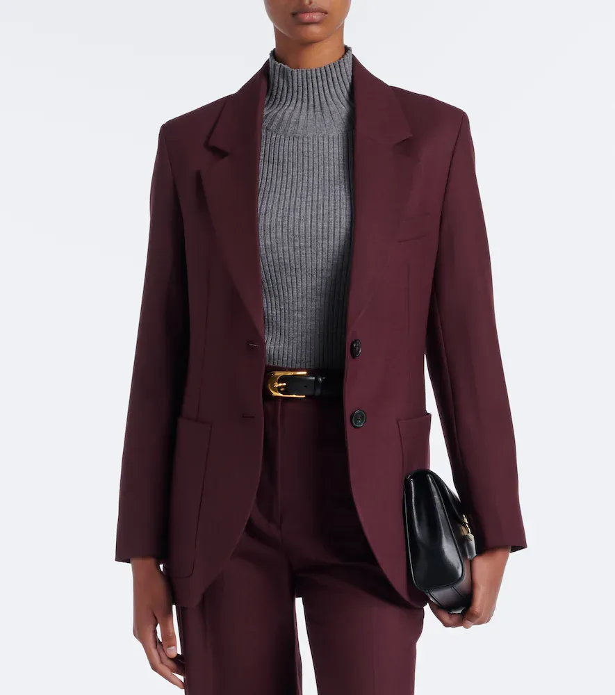 Victoria Beckham Katherine flannel blazer | Thumbnail 5 Victoria Beckham Katherine flannel blazer | Thumbnail 5