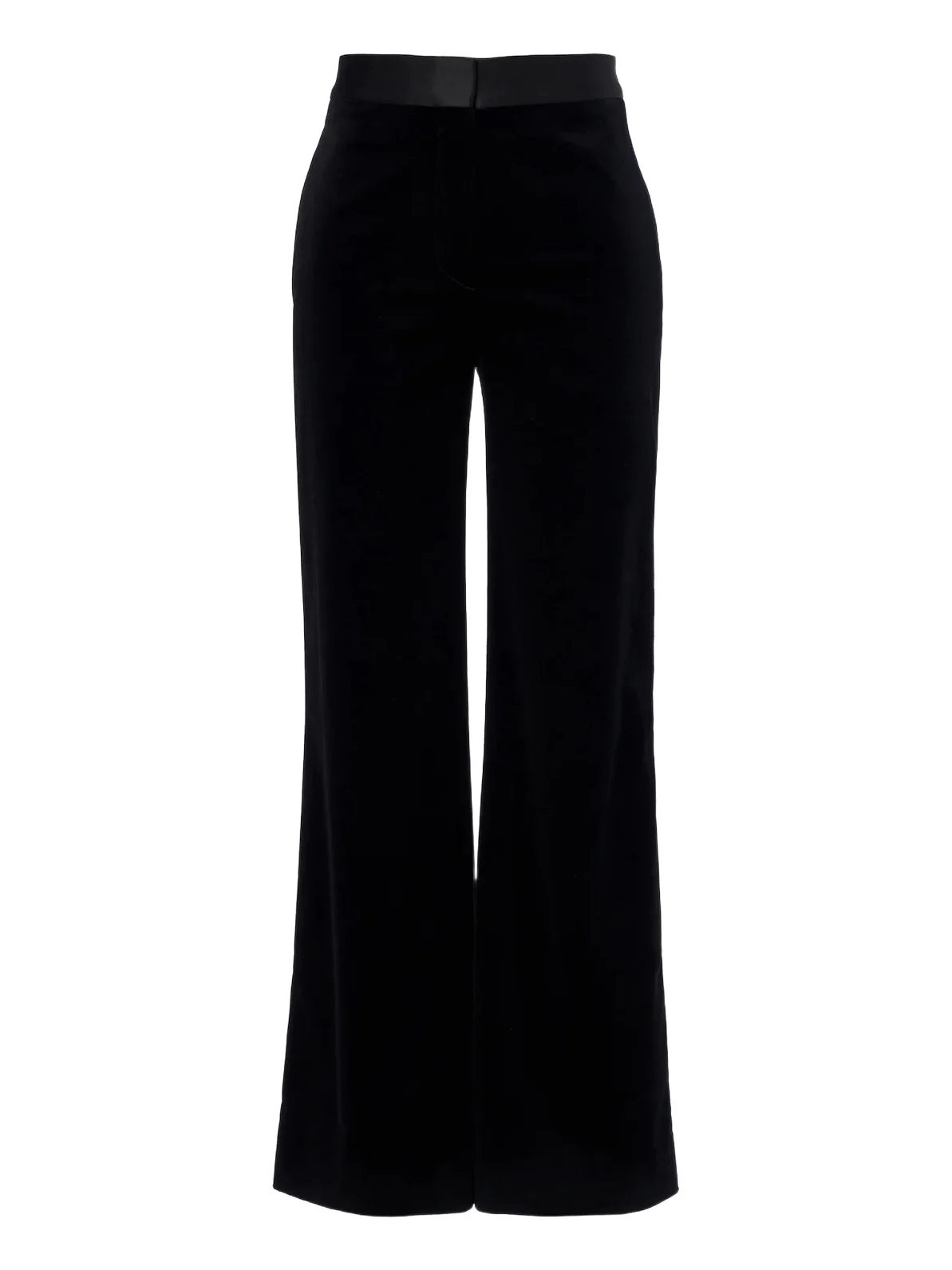 Victoria Beckham Alina cotton-blend velvet flared pants