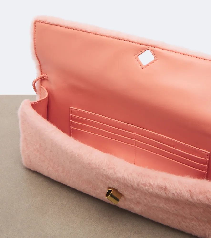 Bottega Veneta Andiamo shearling clutch | Thumbnail 2 Bottega Veneta Andiamo shearling clutch | Thumbnail 2