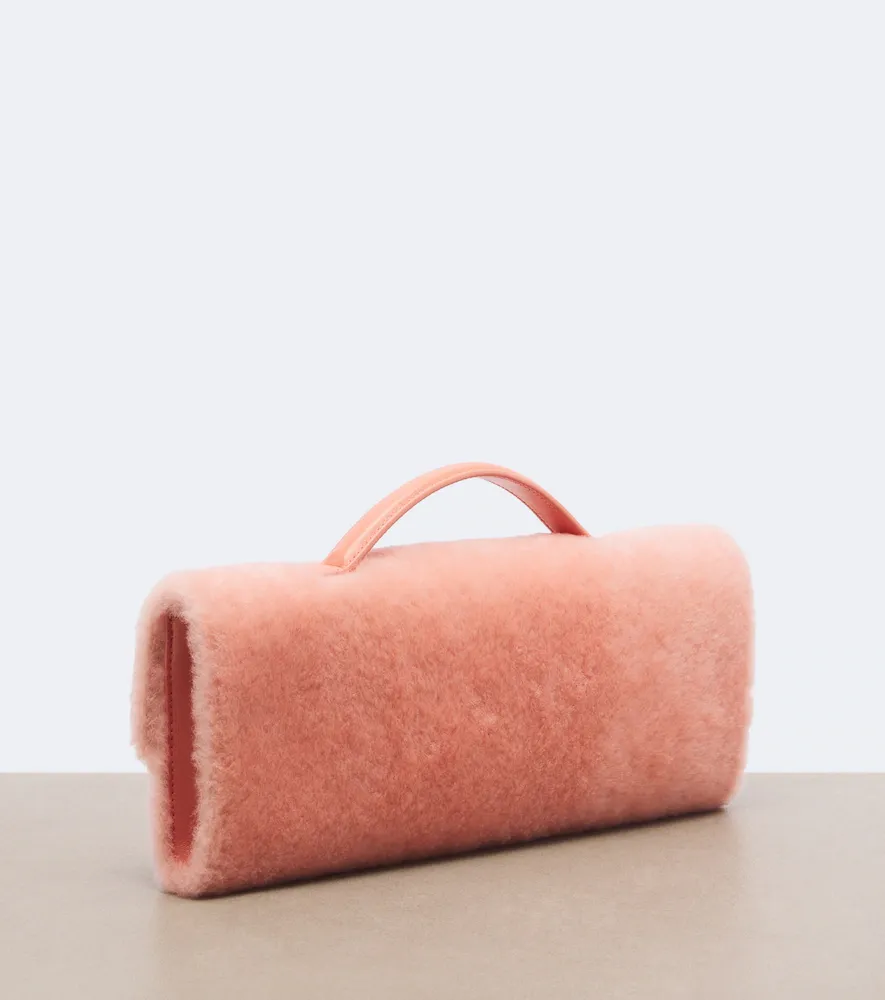 Bottega Veneta Andiamo shearling clutch | Thumbnail 3 Bottega Veneta Andiamo shearling clutch | Thumbnail 3