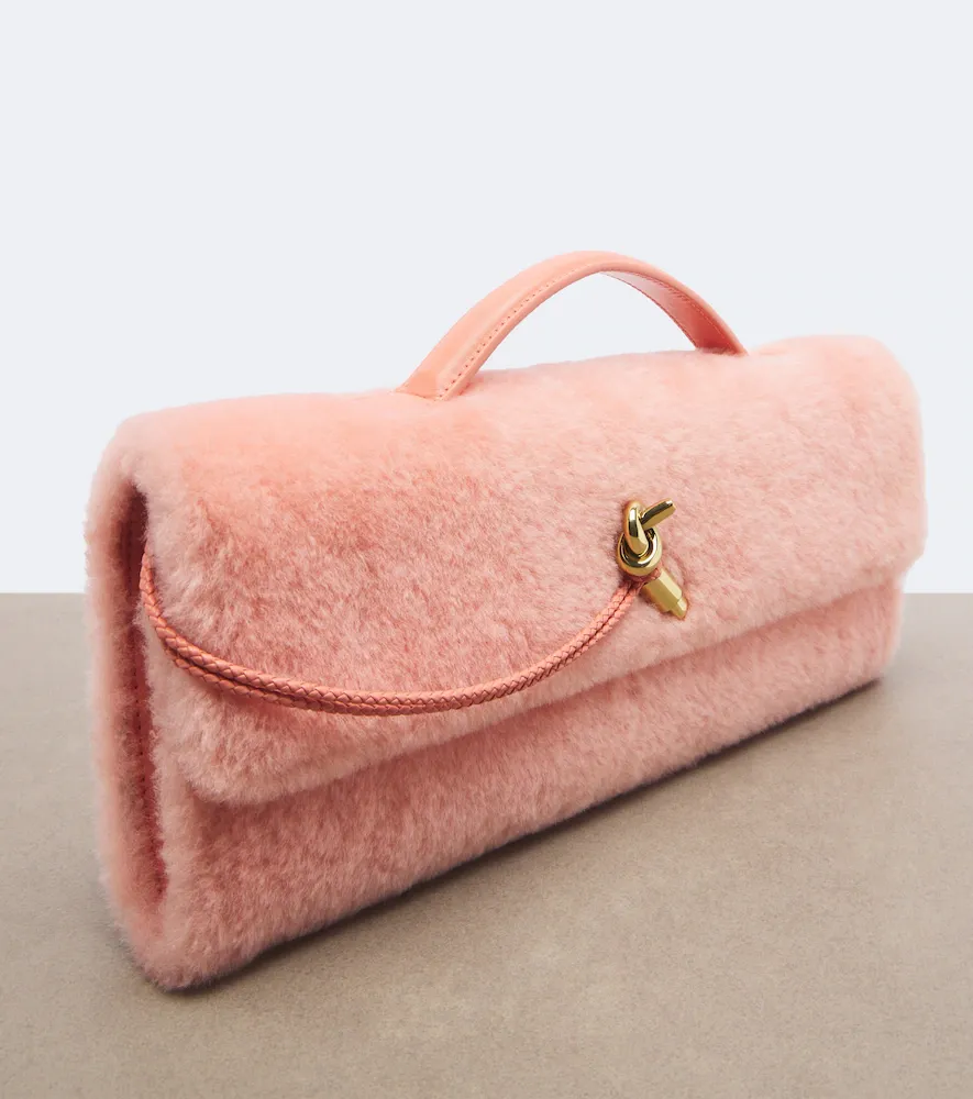 Bottega Veneta Andiamo shearling clutch | Thumbnail 4 Bottega Veneta Andiamo shearling clutch | Thumbnail 4