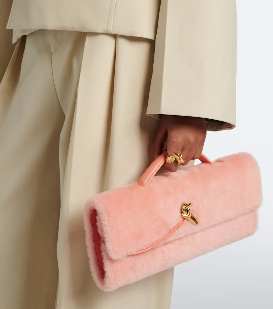Bottega Veneta Andiamo shearling clutch | Thumbnail 5 Bottega Veneta Andiamo shearling clutch | Thumbnail 5