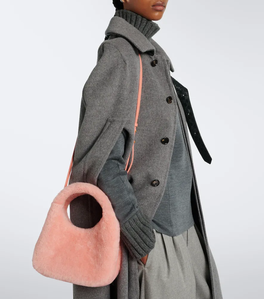 Bottega Veneta Campana Intrecciato shearling top-handle bag | Thumbnail 5 Bottega Veneta Campana Intrecciato shearling top-handle bag | Thumbnail 5