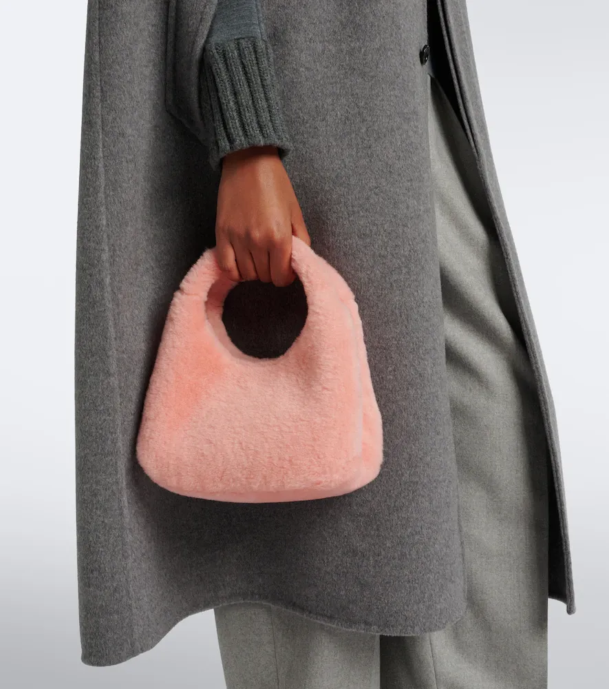 Bottega Veneta Campana Intrecciato shearling top-handle bag | Thumbnail 6 Bottega Veneta Campana Intrecciato shearling top-handle bag | Thumbnail 6