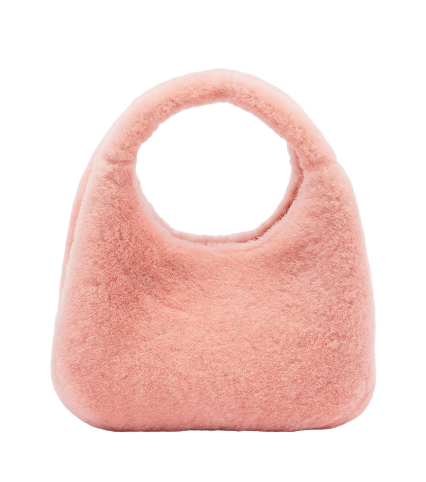 Bottega Veneta Campana Intrecciato shearling top-handle bag