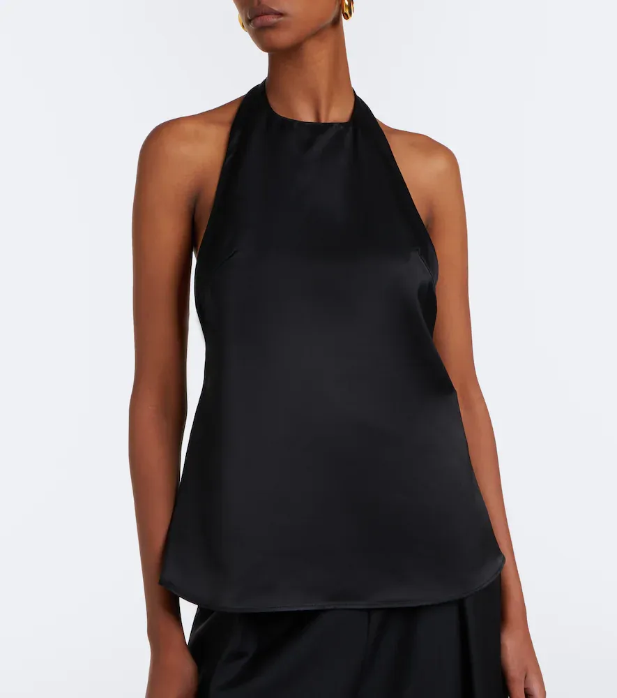 RÓHE Halterneck satin top | Thumbnail 3 RÓHE Halterneck satin top | Thumbnail 3