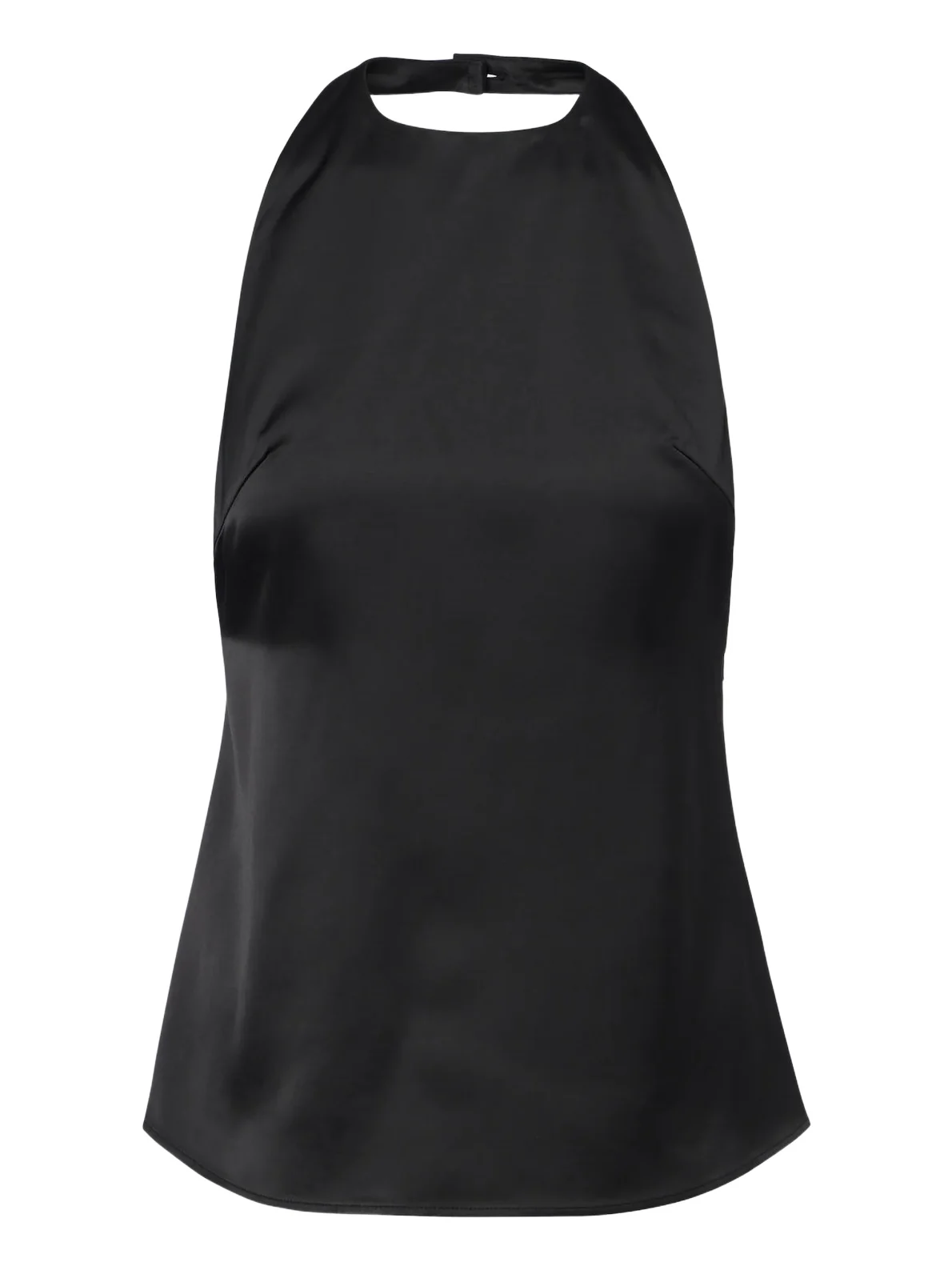 Halterneck satin top