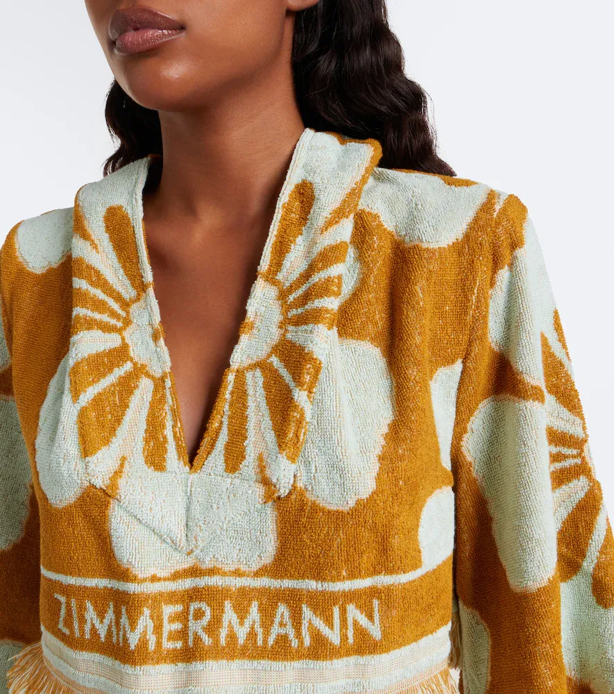 Zimmermann Fairlight floral cropped terry hoodie | Thumbnail 2 Zimmermann Fairlight floral cropped terry hoodie | Thumbnail 2